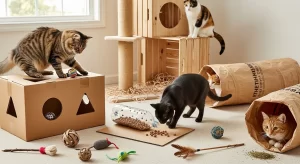 Enriquecimento Ambiental DIY para Gatos: Projetos Simples e Econômicos