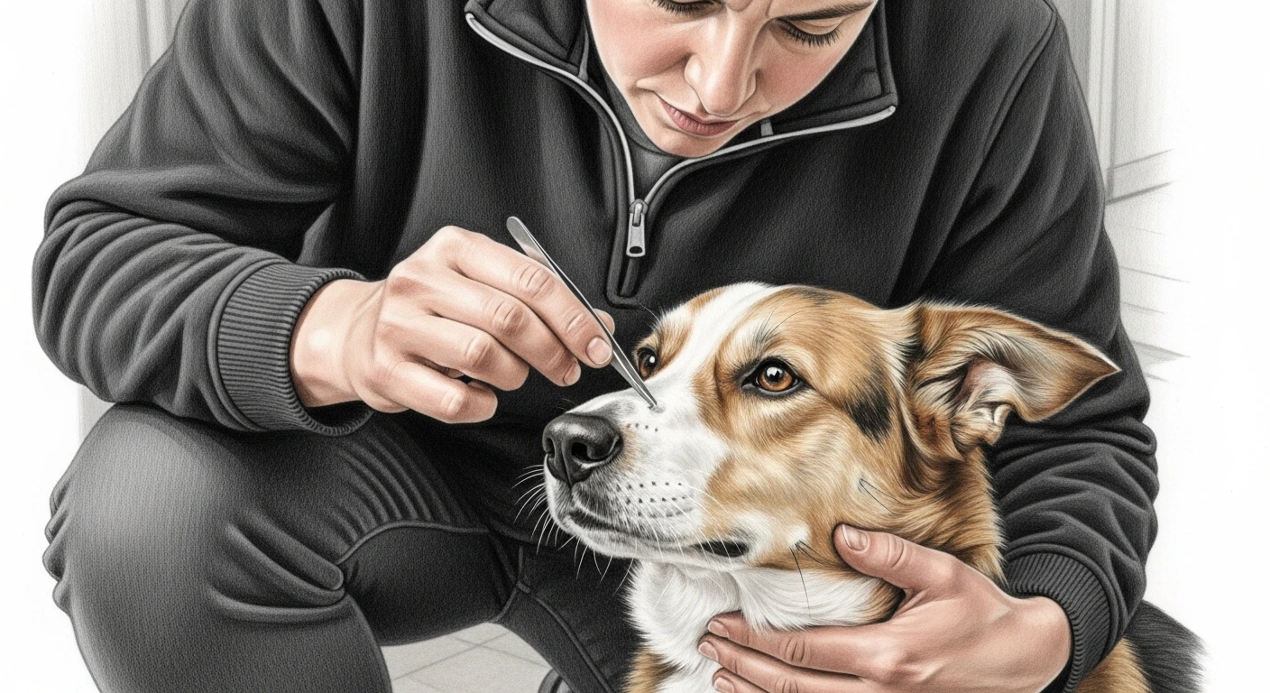 tirar carrapato de cachorro